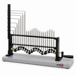 Apparatus for demonstrating waves with elastic springs